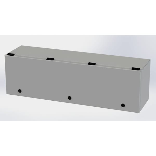 1/4 Turn Latch Electrical Enclosures, 9 in H, 8 in D, 30 in W, NEMA 3R, 4, 12, 13, Carbon Steel